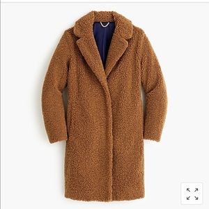 Gorgeous and sold out J. Crew Teddy Coat